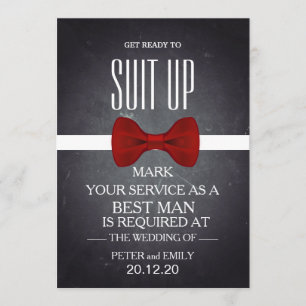 Your Service as a Best Man Invitation