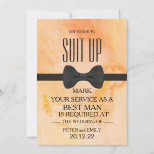 Your Service as a Best Man Invitation