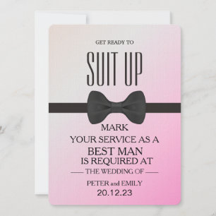 Your Service as a Best Man Invitation