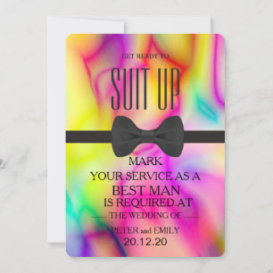 Your Service as a Best Man Invitation