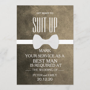 Your Service as a Best Man Invitation