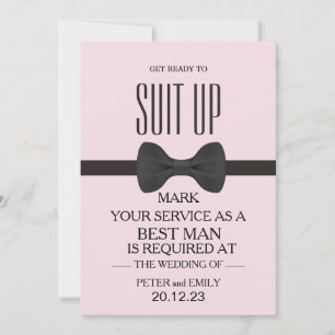 Your Service as a Best Man Invitation