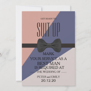 Your Service as a Best Man Invitation