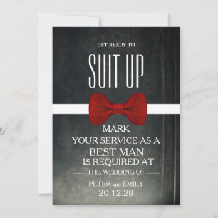 Your Service as a Best Man Invitation