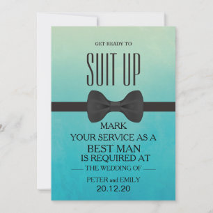 Your Service as a Best Man Invitation