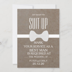Your Service as a Best Man Invitation