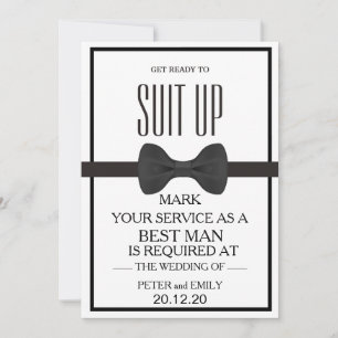 Your Service as a Best Man Invitation