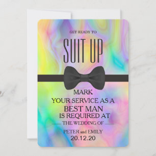 Your Service as a Best Man Invitation