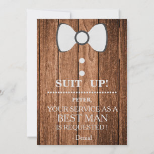 Your Service as a Best man Request Invitation