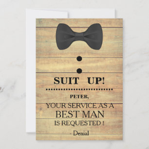 Your Service as a Best man Request Invitation