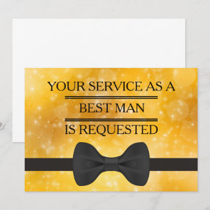 Your Service as a Groomsman Best Man Request Invit Invitation