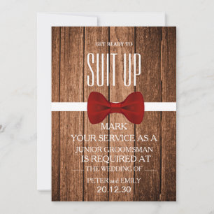 Your Service as a Groomsman Invitation