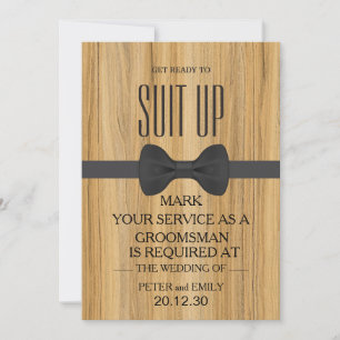 Your Service as a Groomsman Invitation