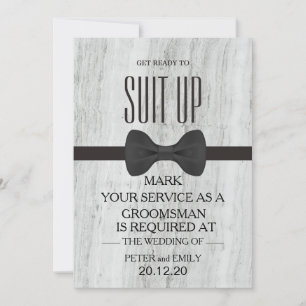 Your Service as a Groomsman Invitation