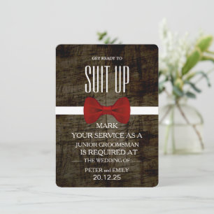 Your Service as a Groomsman Invitation