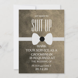 Your Service as a Groomsman Invitation