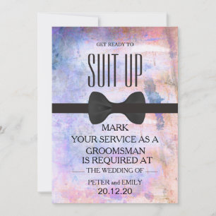 Your Service as a Groomsman Invitation