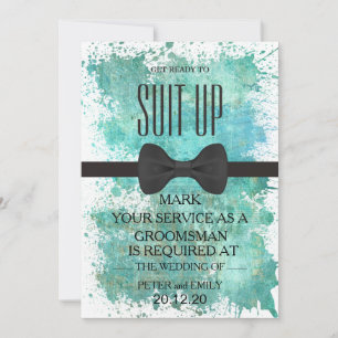 Your Service as a Groomsman Invitation