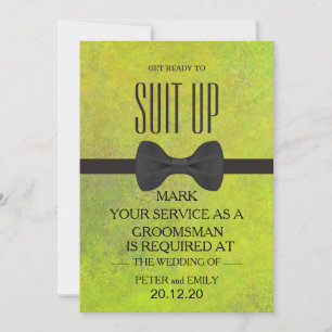 Your Service as a Groomsman Invitation