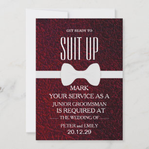 Your Service as a Groomsman Invitation