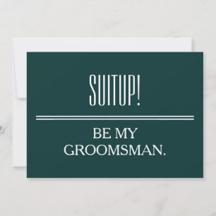 Your Service as a Groomsman Invitation