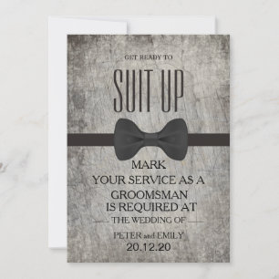 Your Service as a Groomsman Invitation