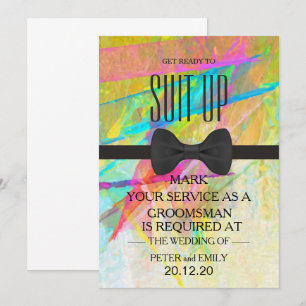 Your Service as a Groomsman Invitation