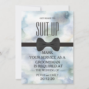 Your Service as a Groomsman Invitation