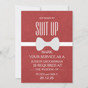 Your Service as a Groomsman Invitation