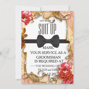 Your Service as a Groomsman Invitation