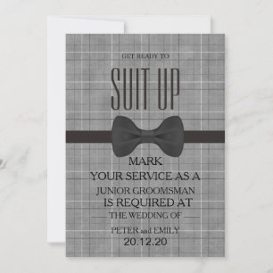 Your Service as a Groomsman Invitation
