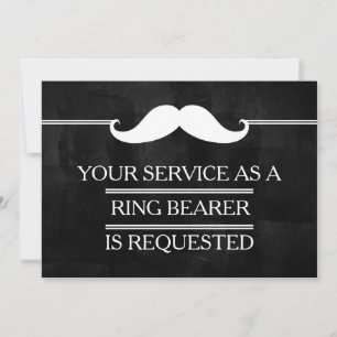 Your Service as a Groomsman  Ring Bearer Request Invitation