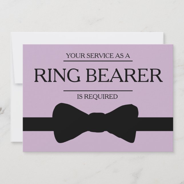 Your Service Is Requested as Best Man Groomsman Invitation (Front)