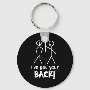 Your Shirt Novelty Sarcasm Stick Figures Saying Key Ring