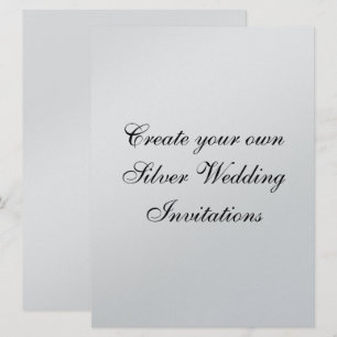 Your Silver Wedding Invitations 6.5" x 8.75"