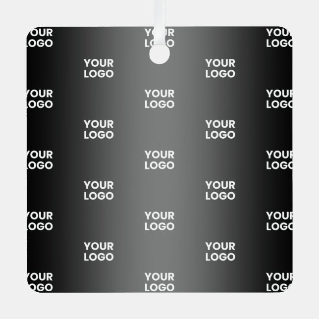 Your Simple Repeating Logo | Black & Grey Gradient Metal Tree Decoration (Front)