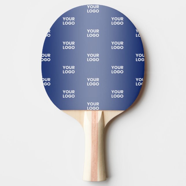 Your Simple Repeating Logo | Blue Gradient Ping Pong Paddle (Front)