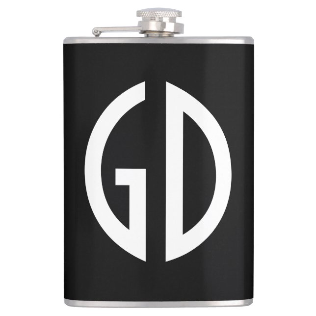 Your Simply Monogram Ideas 1 Hip Flask (Front)