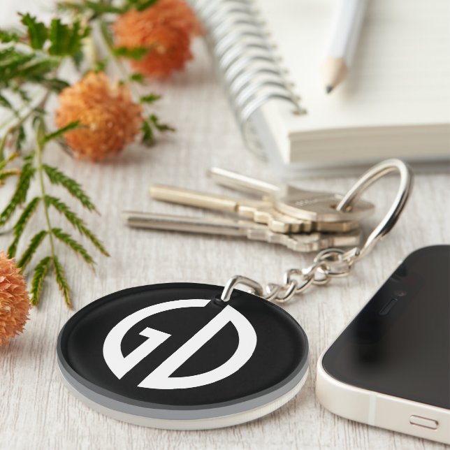 Your Simply Monogram Ideas 1 Key Ring (Front Right)