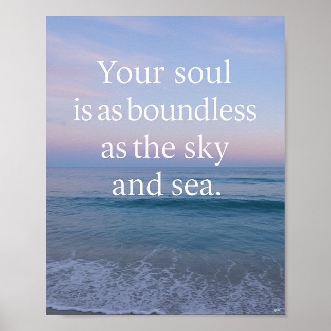 Your Soul is as Boundless as the Sky and Sea Poster (Front)
