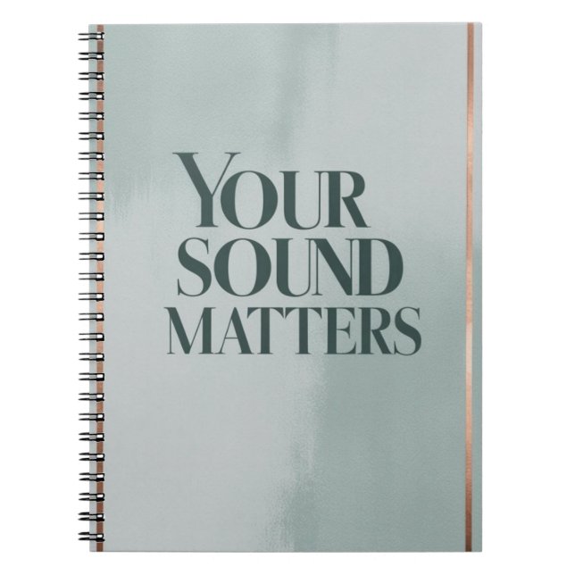 Your Sound Matters option 3 Notebook (Front)
