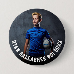 Your Sports Photo Personalised Team Photo Button