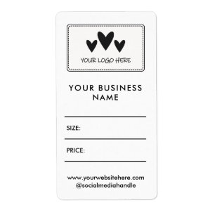 Your Square Logo Social Media Price Gift Tags