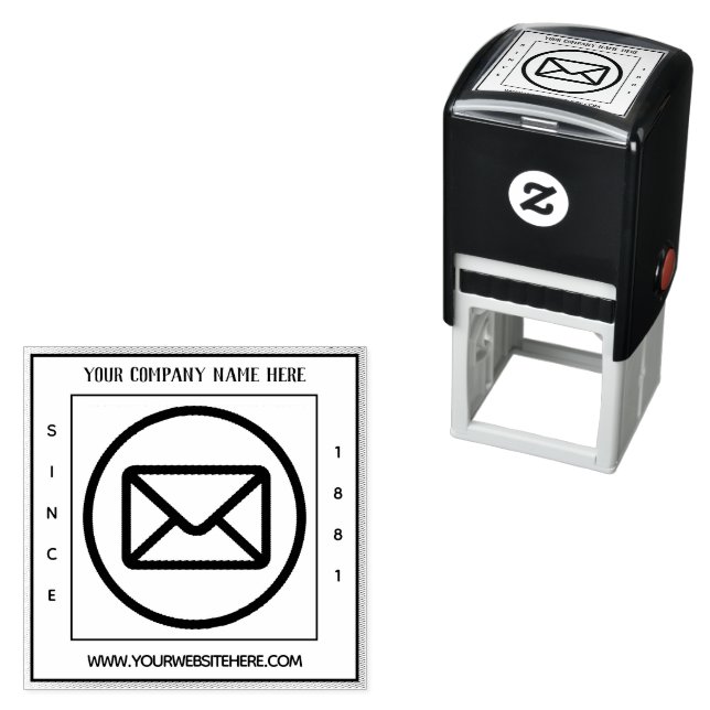 Your Square Stamp Logo Company Name Start Year (In Situ)