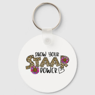 Your Staar Power Leopard Teacher Testing Exam Test Key Ring
