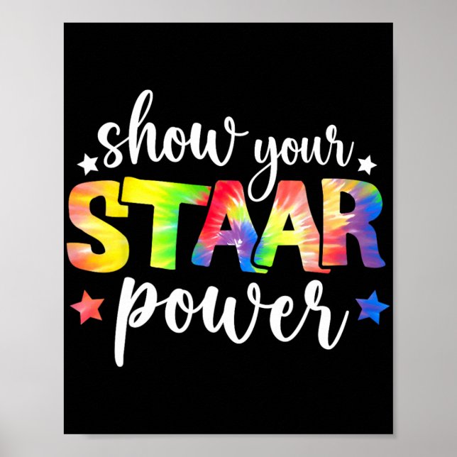 Your Staar Power Teacher Testing Exam Test Day Cut Poster (Front)