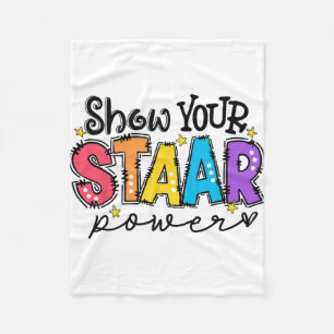 Your Staar Power Teacher Testing Exam Test Day Fleece Blanket