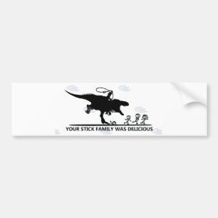 Your Stick Family/T-rex Bumper Sticker