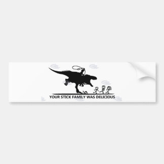 Your Stick Family/T-rex Bumper Sticker