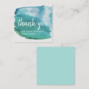 Your Store Name Business Thank You w/ Envelope Card